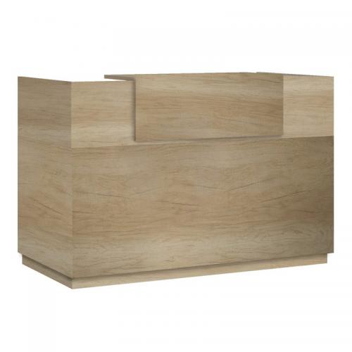 Γραφείο reception Lotus pakoworld σε χρώμα φυσικό 200x70x110εκ