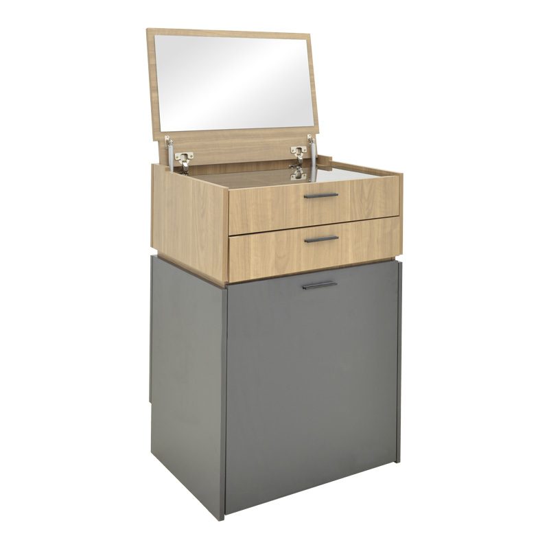 Τουαλέτα κρεβατοκάμαρας Sonlen pakoworld ανθρακί-sonoma 60x45x130εκ Τουαλέτα κρεβατοκάμαρας Sonlen pakoworld ανθρακί-sonoma 60x45x130εκ