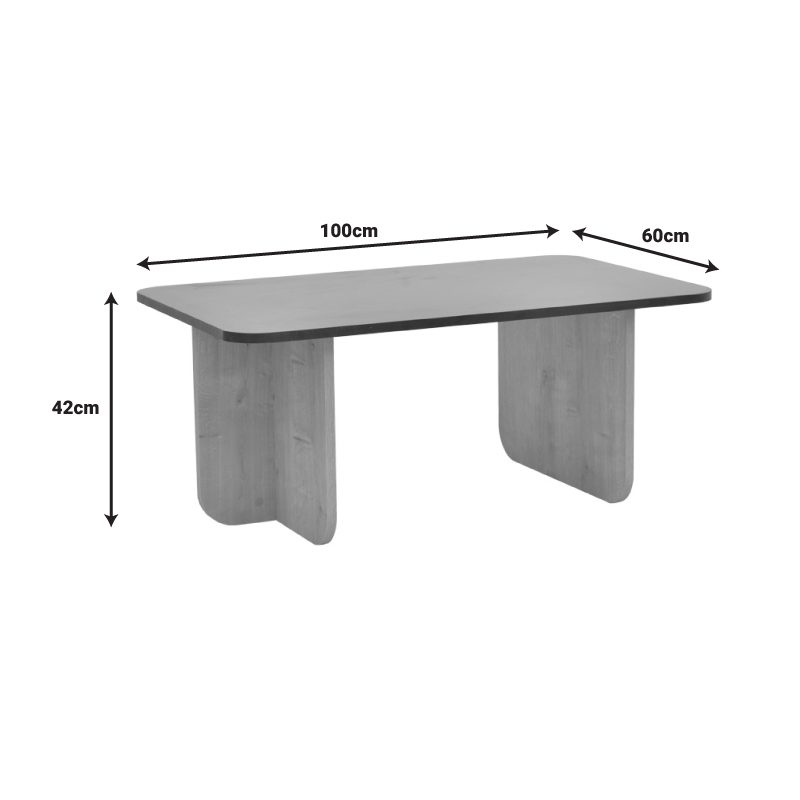 Τραπέζι Bοca pakoworld σε oak-κεραμιδί απόχρωση 100x60x42εκ Τραπέζι Bοca pakoworld σε oak-κεραμιδί απόχρωση 100x60x42εκ