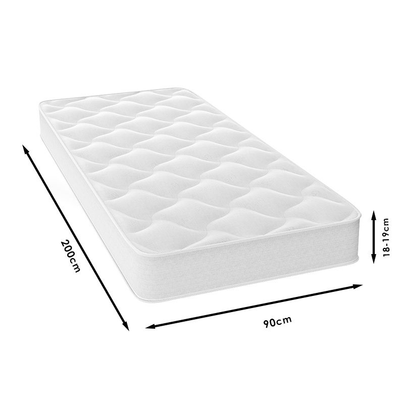 Στρώμα Fix Pad Chic Strom μονής όψης 18-19cm 90x200εκ Στρώμα Fix Pad Chic Strom μονής όψης 18-19cm 90x200εκ