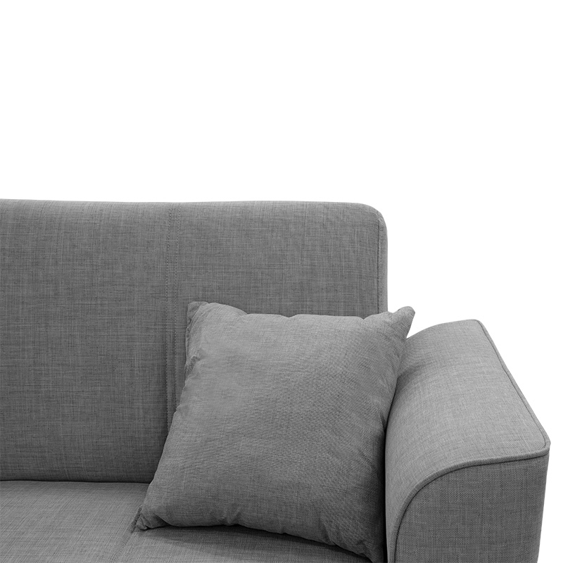 Kαναπές κρεβάτι Asma pakoworld 2θέσιος ύφασμα γκρι 156x76x85εκ