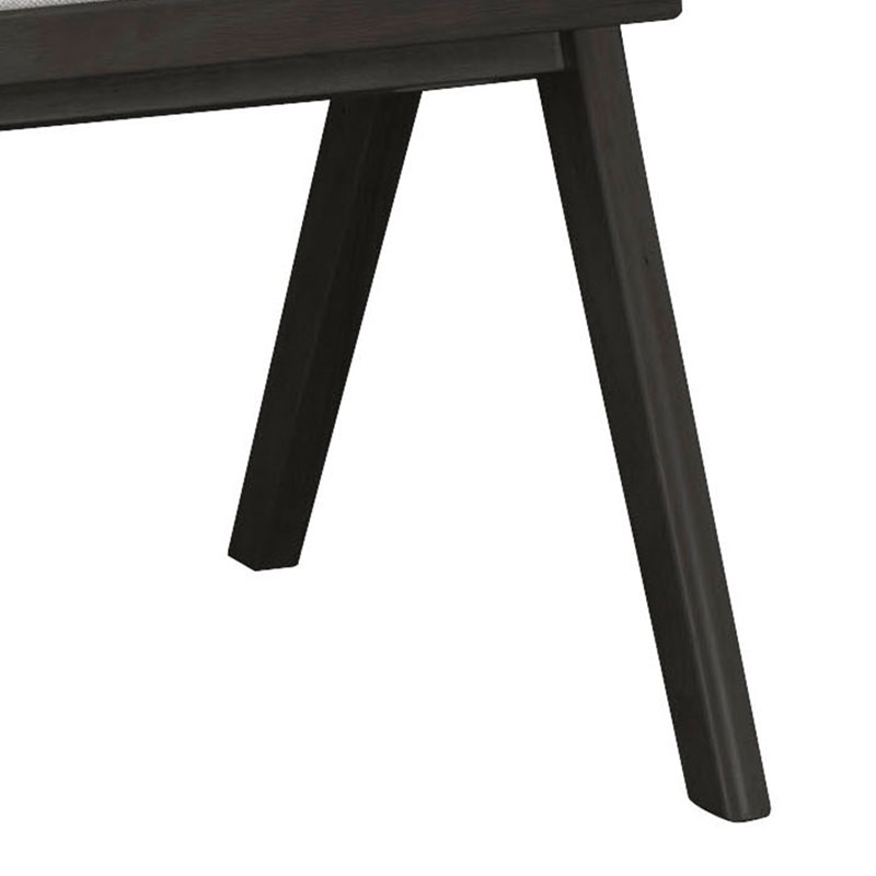 Πολυθρόνα Winslow pakoworld ξύλο rubberwood μαύρο-pvc rattan φυσικό-ύφασμα γκρι Πολυθρόνα Winslow pakoworld ξύλο rubberwood μαύρο-pvc rattan φυσικό-ύφασμα γκρι
