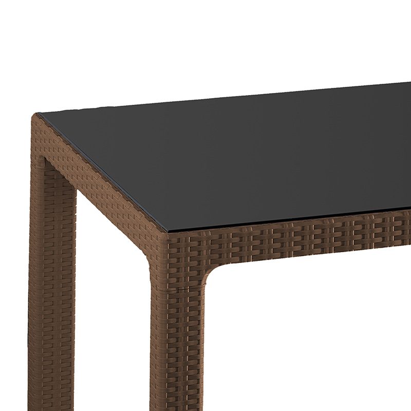 Τραπέζι Explore pakoworld με UV protection PP καφέ 150x90x73.5εκ Τραπέζι Explore pakoworld με UV protection PP καφέ 150x90x73.5εκ