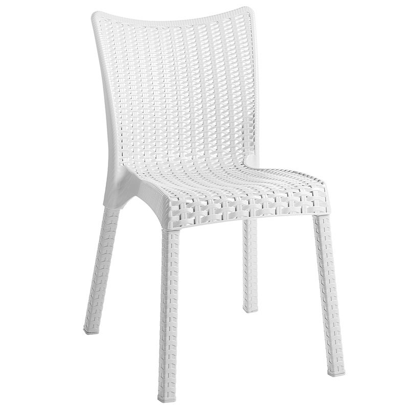 Τραπεζαρία Icon-Confident pakoworld σετ 5τεμ PP σε λευκή απόχρωση Τραπεζαρία Icon-Confident pakoworld σετ 5τεμ PP σε λευκή απόχρωση