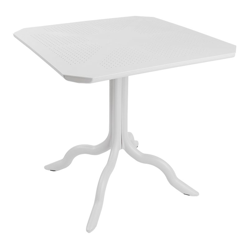 Τραπέζι Icon pakoworld PP σε λευκή απόχρωση 80x80x74.5εκ Τραπέζι Icon pakoworld PP σε λευκή απόχρωση 80x80x74.5εκ
