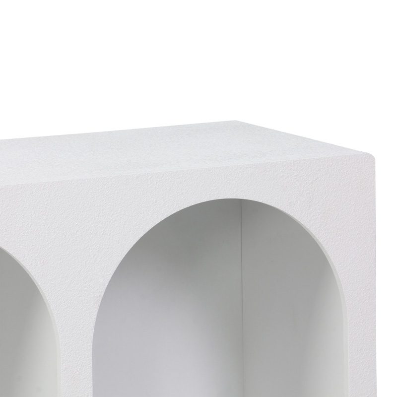 Μπουφές Emersi pakoworld με ράφια mdf σε λευκή απόχρωση 120x35x76εκ Μπουφές Emersi pakoworld με ράφια mdf σε λευκή απόχρωση 120x35x76εκ