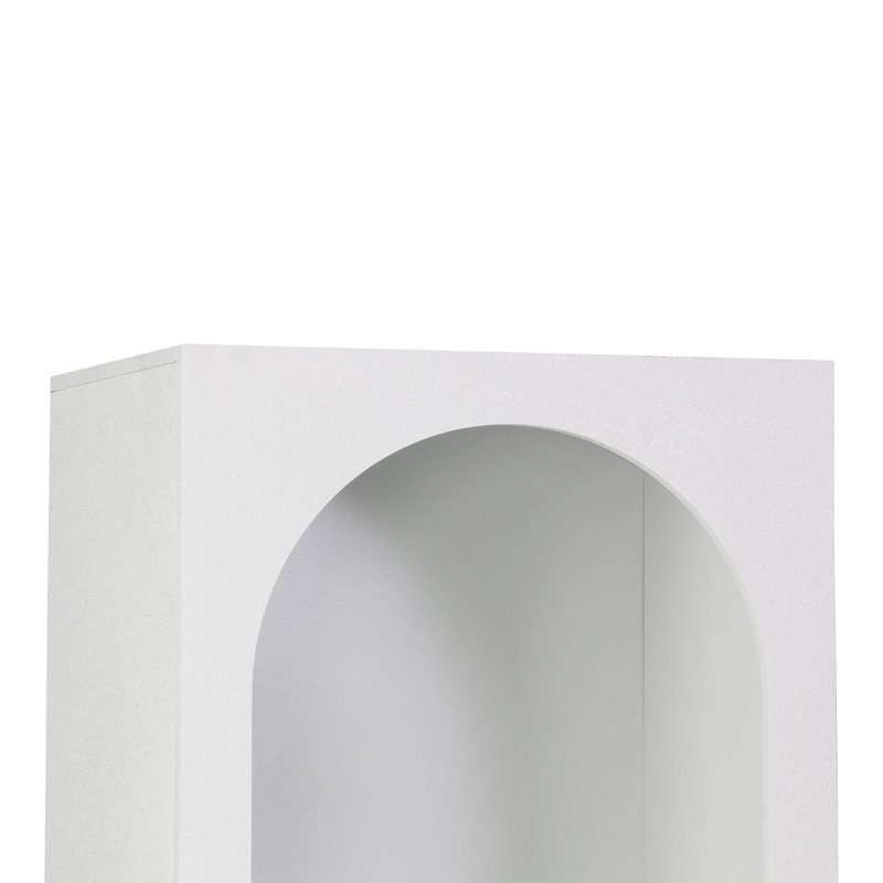Βιβλιοθήκη Emersi pakoworld mdf σε λευκή απόχρωση 48x35x180εκ Βιβλιοθήκη Emersi pakoworld mdf σε λευκή απόχρωση 48x35x180εκ