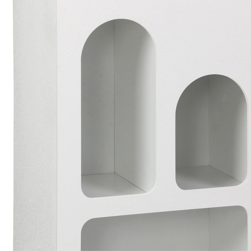 Βιβλιοθήκη Emersi pakoworld mdf σε λευκή απόχρωση 48x35x180εκ Βιβλιοθήκη Emersi pakoworld mdf σε λευκή απόχρωση 48x35x180εκ