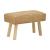 Σκαμπό με πόδια Iolion Inart φυσικό ξύλο-γιούτα 60x30x40εκ