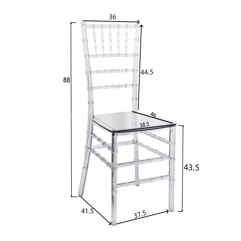 Καρέκλα Tiffany pakoworld διάφανο pc 38.5x46x88εκ Καρέκλα Tiffany pakoworld διάφανο pc 38.5x46x88εκ