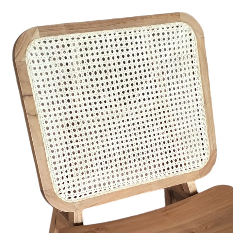 Καρέκλα Viborg pakoworld φυσικό teak ξύλο-φυσικό rattan 60x75x87εκ Καρέκλα Viborg pakoworld φυσικό teak ξύλο-φυσικό rattan 60x75x87εκ
