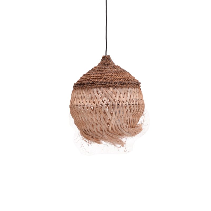 Φωτιστικό οροφής Fiorine Inart abaca σε φυσικό χρώμα Φ35x45εκ Φωτιστικό οροφής Fiorine Inart abaca σε φυσικό χρώμα Φ35x45εκ