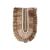 Διακοσμητικό τοίχου Earsy II Inart seagrass σε φυσικό χρώμα 38x30x8εκ