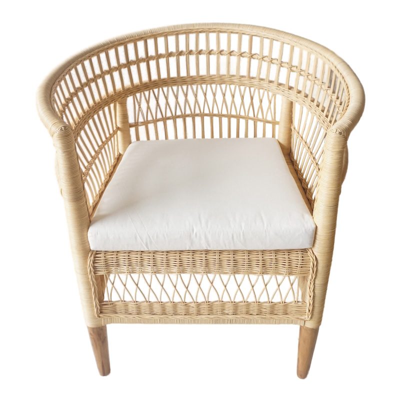 Πολυθρόνα Necorian paakoworld teak ξύλο με pe rattan σε φυσική απόχρωση και λευκό μαξιλάρι 80x70x87εκ Πολυθρόνα Necorian paakoworld teak ξύλο με pe rattan σε φυσική απόχρωση και λευκό μαξιλάρι 80x70x87εκ