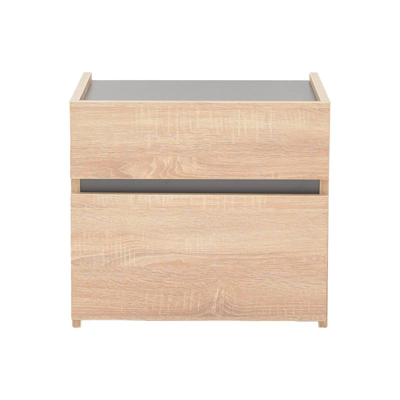 Κομοδίνο Comcie pakoworld σε φυσικό με γκρι απόχρωση 50x42x45.5εκ Κομοδίνο Comcie pakoworld σε φυσικό με γκρι απόχρωση 50x42x45.5εκ
