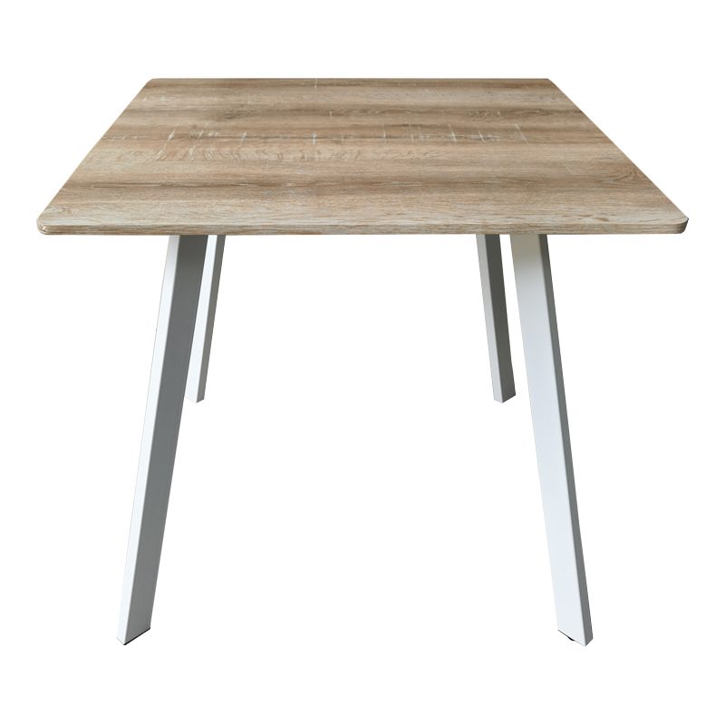 Τραπέζι Squaro pakoworld sonoma mdf με λευκά μεταλλικά πόδια 80x80x75εκ Τραπέζι Squaro pakoworld sonoma mdf με λευκά μεταλλικά πόδια 80x80x75εκ