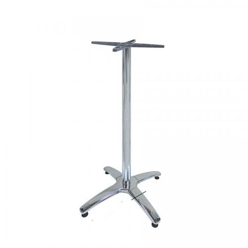 ROMAN 4ΝΥΧΗ 64X64Χ108εκ.(Σ/Ρ)ΨΗΛΗ ΒΑΣΗ ΑΛΟΥΜ/INOX ΜΕ ΡΕΓ/ΡΟΥΣ