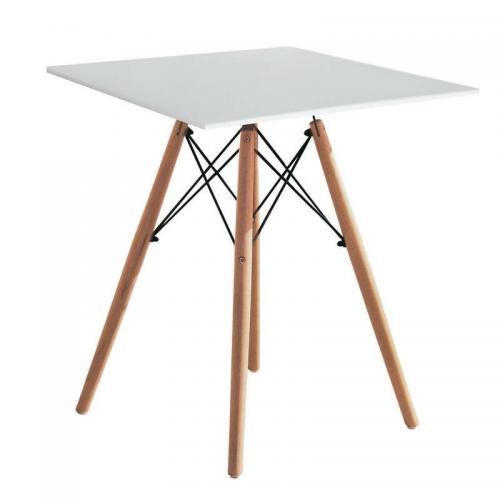 RANDY OFF WHITE 70X70Χ72εκ. ΤΡΑΠΕΖΙ ΞYΛO/MDF