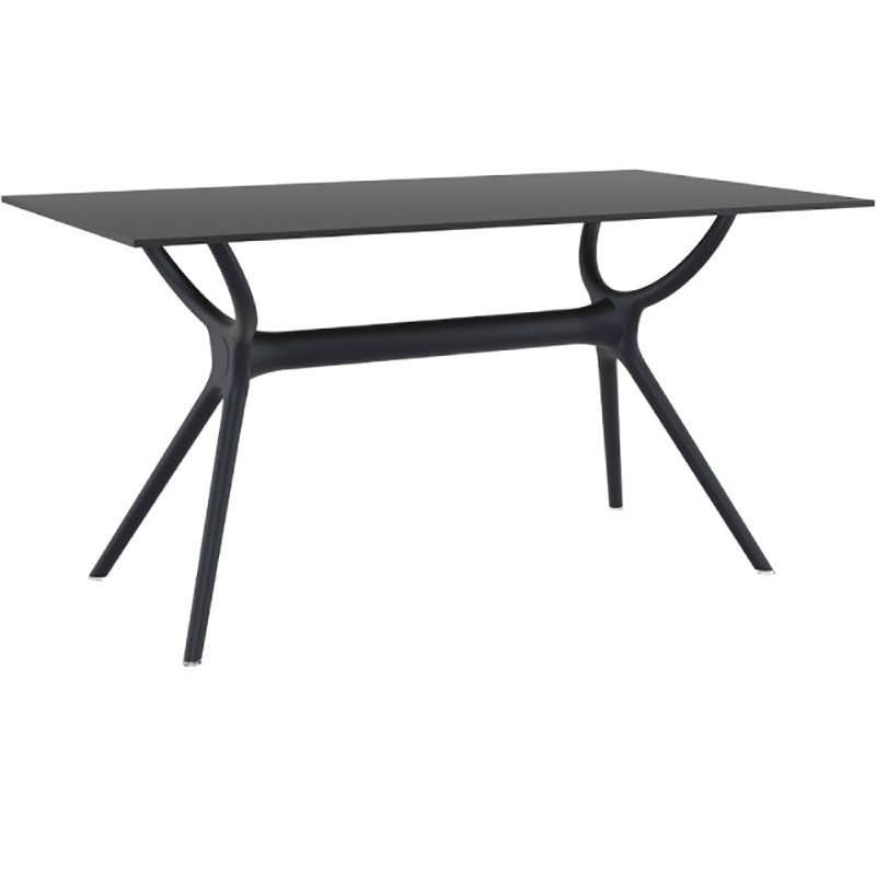 AIR ΤΡΑΠΕΖΙ 140Χ80Χ74εκ. BLACK LAMINATE 12mm AIR ΤΡΑΠΕΖΙ 140Χ80Χ74εκ. BLACK LAMINATE 12mm