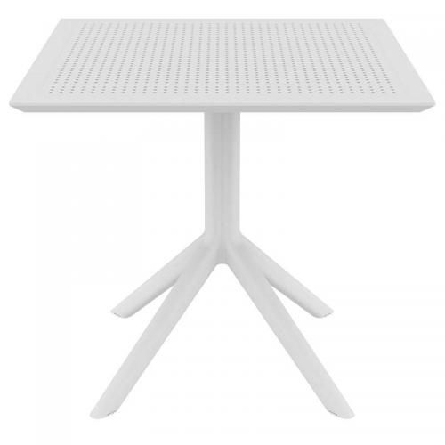 SKY WHITE 80X80X74εκ. ΤΡΑΠΕΖΙ ΠΟΛ/ΝΙΟΥ