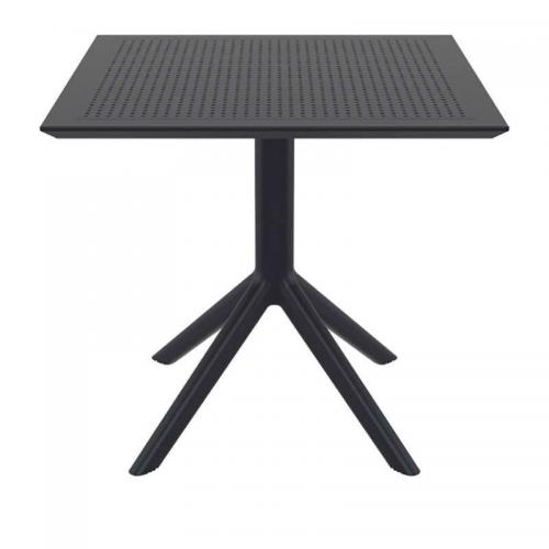 SKY BLACK 80X80X74εκ. ΤΡΑΠΕΖΙ ΠΟΛ/ΝΙΟΥ