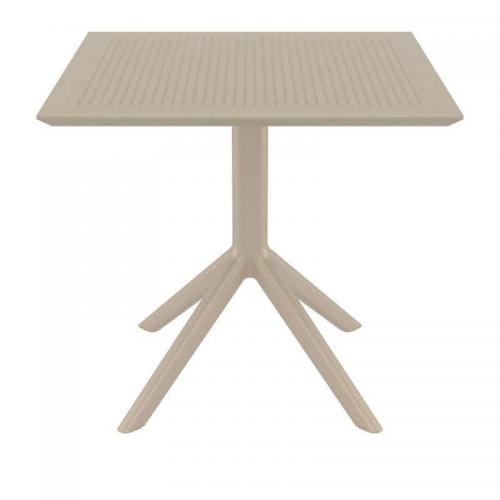 SKY TAUPE 80X80X74εκ. ΤΡΑΠΕΖΙ ΠΟΛ/ΝΙΟΥ