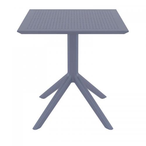 SKY DARK GREY 70X70X74εκ. ΤΡΑΠΕΖΙ ΠΟΛ/ΝΙΟΥ