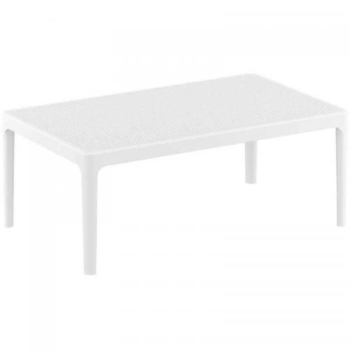SKY WHITE 100Χ60Χ40εκ. ΤΡΑΠΕΖΙ ΠΟΛ/ΝΙΟΥ
