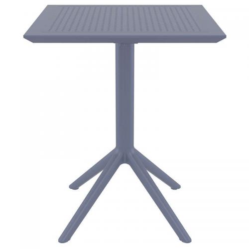 SKY DARK GREY 60Χ60X74εκ. ΤΡΑΠΕΖΙ ΠΤΥΣ/ΝΟ ΠΟΛ/ΝΙΟΥ