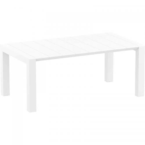 VEGAS WHITE 100X180/220εκ. ΕΠΕΚΤ.ΤΡΑΠΕΖΙ ΠΟΛ/ΝΙΟΥ