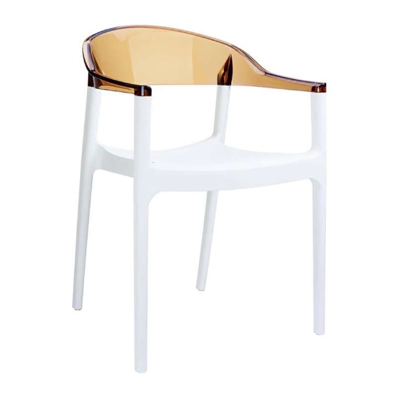 CARMEN WHITE/AMBER ΠΟΛΥΘΡΟΝΑ 49X53X79εκ. CARMEN WHITE/AMBER ΠΟΛΥΘΡΟΝΑ 49X53X79εκ.