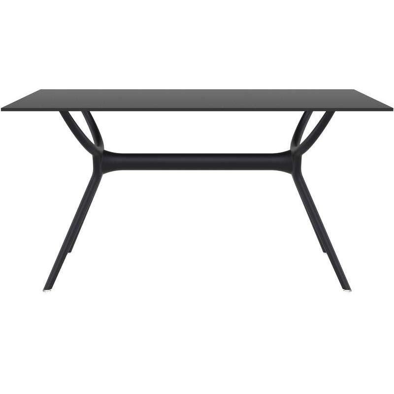 AIR ΤΡΑΠΕΖΙ 140Χ80Χ74εκ. BLACK LAMINATE 12mm AIR ΤΡΑΠΕΖΙ 140Χ80Χ74εκ. BLACK LAMINATE 12mm