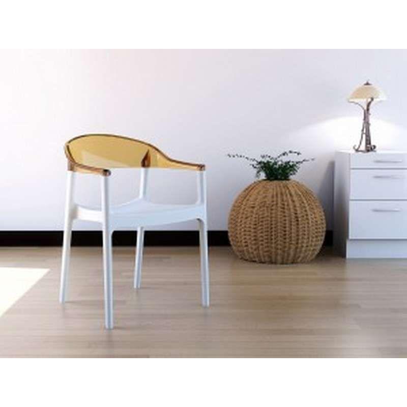 CARMEN WHITE/AMBER ΠΟΛΥΘΡΟΝΑ 49X53X79εκ. CARMEN WHITE/AMBER ΠΟΛΥΘΡΟΝΑ 49X53X79εκ.