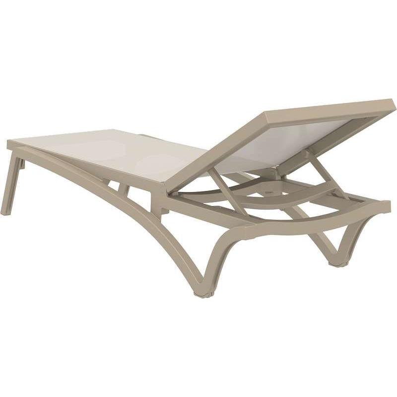 PACIFIC ΞΑΠΛΩΣΤΡΑ TAUPE/TAUPE ΠΟΛ/ΝΙΟΥ 193X68X35εκ.