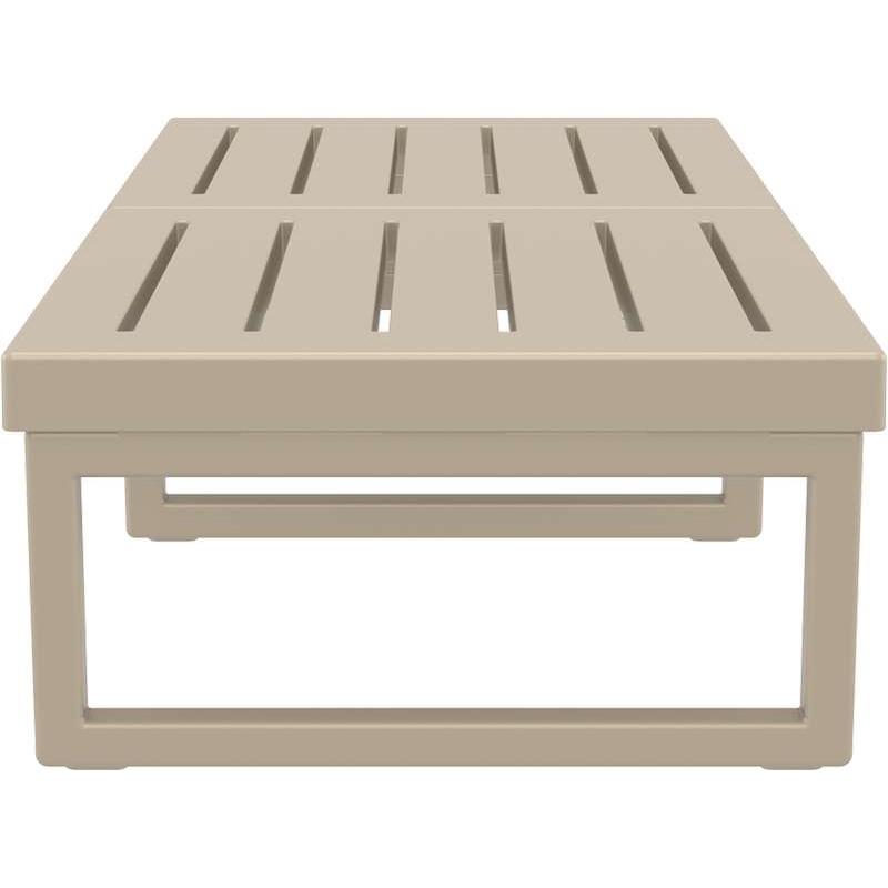 MYKONOS ΤΡΑΠΕΖΙ TAUPE 130X65X33εκ. ΠΟΛ/ΝΙΟΥ