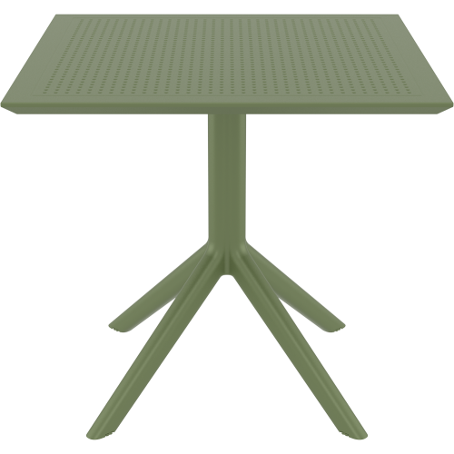 SKY OLIVE GREEN 80X80X74εκ. ΤΡΑΠΕΖΙ  ΠΟΛ/ΝΙΟΥ