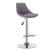 Σκαμπό Μπάρ 2τμχ Bar88 Grey Ύφασμα 38x46x105εκ.