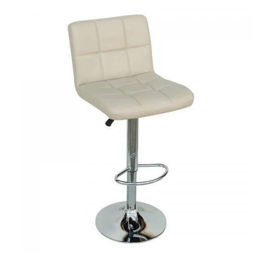 Σκαμπό Μπάρ 2τμχ Bar40 Cream Pu 43x52x113εκ.