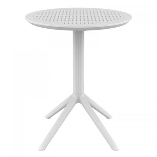SKY WHITE Φ60X74εκ. ΤΡΑΠΕΖΙ ΠΤΥΣ/ΝΟ ΠΟΛ/ΝΙΟΥ
