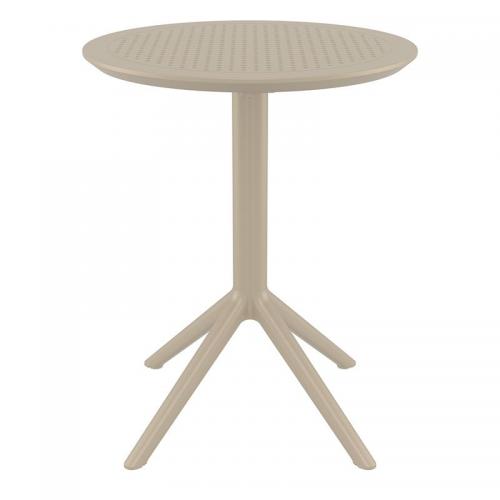 SKY TAUPE Φ60X74εκ. ΤΡΑΠΕΖΙ ΠΤΥΣ/ΝΟ ΠΟΛ/ΝΙΟΥ