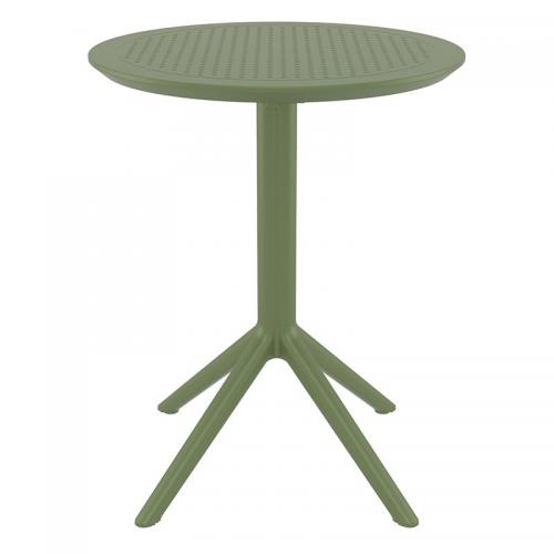 SKY OLIVE GREEN Φ60X74εκ. ΤΡΑΠΕΖΙ ΠΤΥΣ/ΝΟ ΠΟΛ/ΝΙΟΥ
