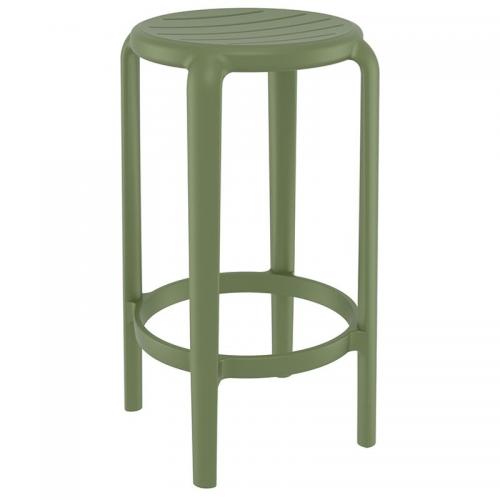 TOM 65εκ. ΣΚΑΜΠΟ OLIVE GREEN ΠΟΛ/ΝΙΟΥ 36X36X65εκ.
