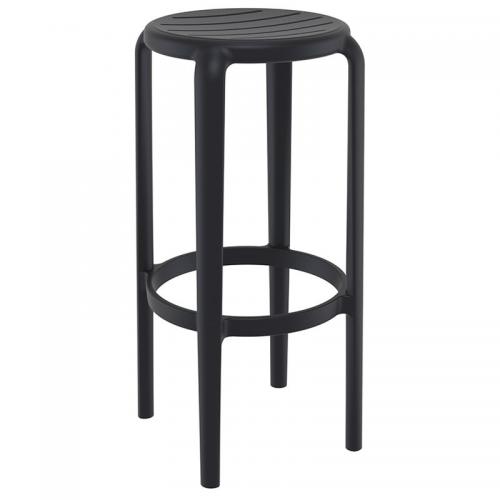 TOM 75εκ. ΣΚΑΜΠΟ BLACK ΠΟΛ/ΝΙΟΥ 36X36X75εκ.