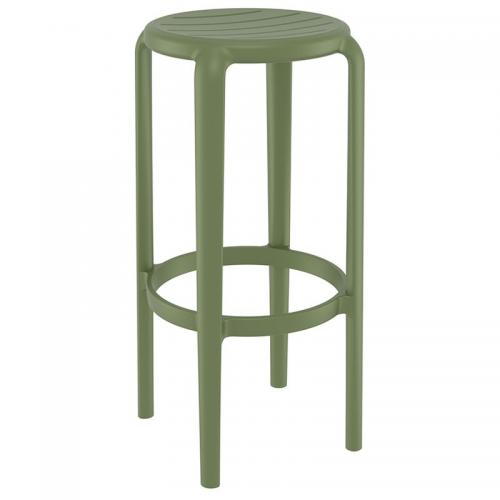 TOM 75εκ. ΣΚΑΜΠΟ OLIVE GREEN ΠΟΛ/ΝΙΟΥ 36X36X75εκ.
