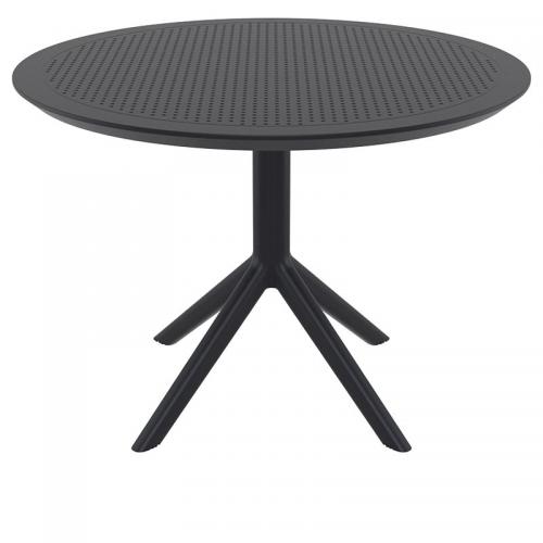 SKY BLACK Φ105X74εκ. ΤΡΑΠΕΖΙ ΠΟΛ/ΝΙΟΥ