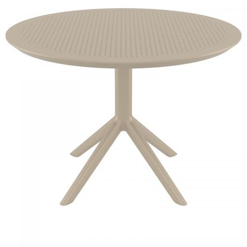 SKY TAUPE Φ105X74εκ. ΤΡΑΠΕΖΙ ΠΟΛ/ΝΙΟΥ