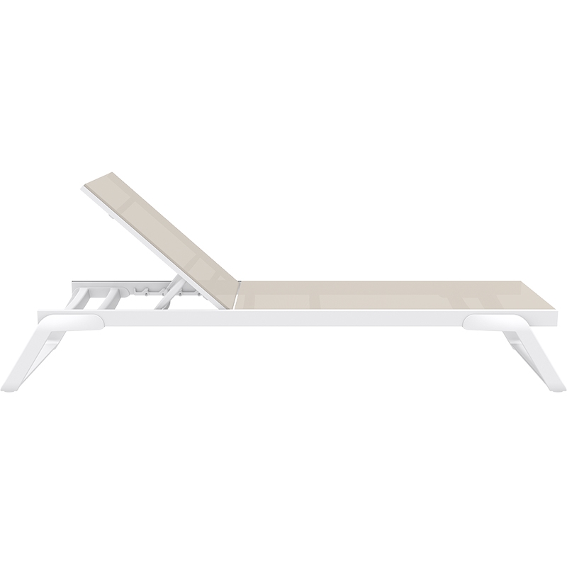TROPIC ΞΑΠΛΩΣΤΡΑ WHITE/TAUPE ΑΛΟΥΜ-ΠΟΛ/ΝΙΟΥ 210X72X31εκ. TROPIC ΞΑΠΛΩΣΤΡΑ WHITE/TAUPE ΑΛΟΥΜ-ΠΟΛ/ΝΙΟΥ 210X72X31εκ.