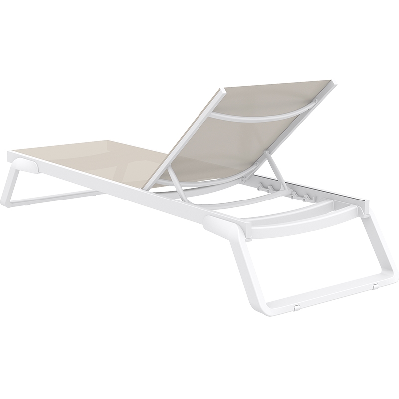 TROPIC ΞΑΠΛΩΣΤΡΑ WHITE/TAUPE ΑΛΟΥΜ-ΠΟΛ/ΝΙΟΥ 210X72X31εκ. TROPIC ΞΑΠΛΩΣΤΡΑ WHITE/TAUPE ΑΛΟΥΜ-ΠΟΛ/ΝΙΟΥ 210X72X31εκ.