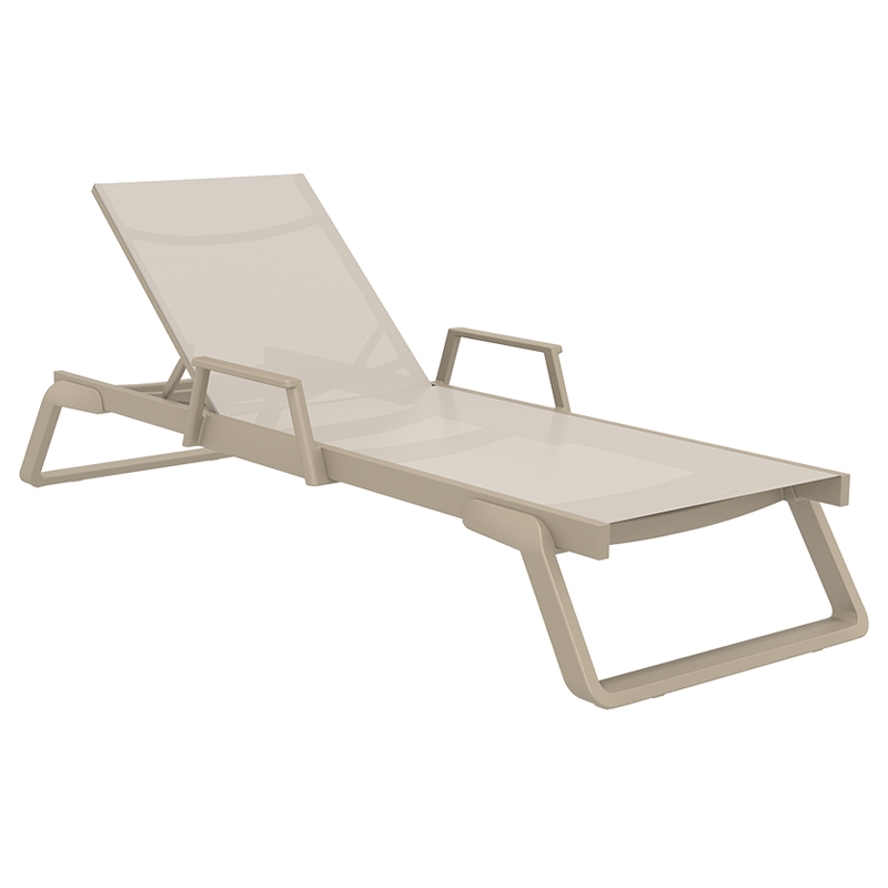 TROPIC ΞΑΠΛΩΣΤΡΑ ΜΕ ΜΠΡΑΤΣΑ TAUPE/TAUPE ΑΛΟΥΜ-ΠΟΛ/ΝΙΟΥ 210X72X31εκ. TROPIC ΞΑΠΛΩΣΤΡΑ ΜΕ ΜΠΡΑΤΣΑ TAUPE/TAUPE ΑΛΟΥΜ-ΠΟΛ/ΝΙΟΥ 210X72X31εκ.