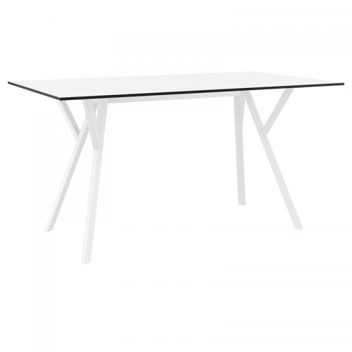 MAX ΤΡΑΠΕΖΙ 140X80Χ74εκ. WHITE LAMINATE 12mm